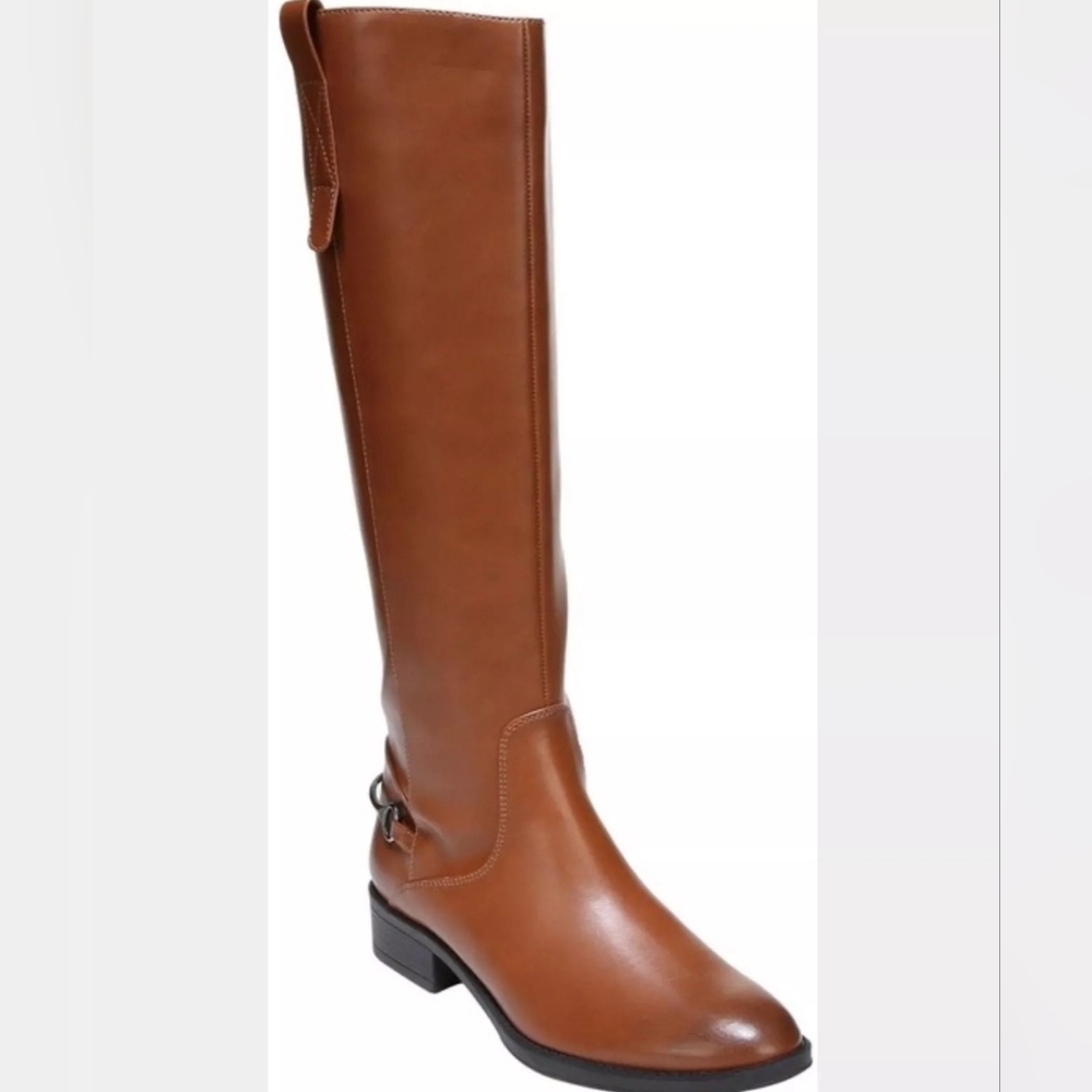 Sam and Libby Brand | Women's size 6 Brown  Knee High Riding Boots Side Zip NWOT - Picture 11 of 11